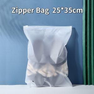 Frosted Matte Bag Packaging for Clothing Business Food Storage Travel Pouch Zipper Bag