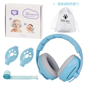 CHENJIE 2-in-1 Baby Ear Protection Headphones Convertible Design Improves Sleep Baby Noise Cancelling Headphones High Quality Durable Noise Reduction Earmuffs