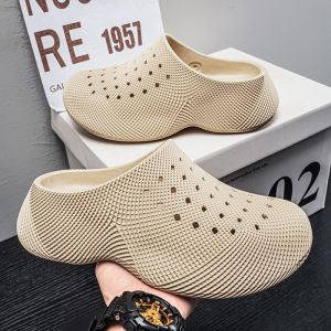 [Free Shipping] MenS Summer Non-Slip Outdoor 3D Pattern Sandals EVA Thick-Soled Slip-On Beach Shoes