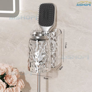 [SG Stock]Perforated Wall-Mounted Glacier Tooth Mug Bathroom Storage Gargle Cup Rack Toothp/ABS Plastic Toothbrush Holder/Toothbrush Rack