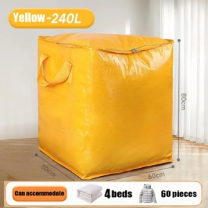 House Moving Bag/Big Storage Bag/Extra Large Canvas Bag with Handles/Clothes Quilt Storage Storage Bag Thicker Moving ba