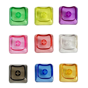 10PCS Translucent PC Gaming Keycaps Set For MX Switches Mechancial Keyboards Compatible Transparent Designing