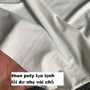 Vải Thun Poly Màu Trơn Khổ 1m65 - Co Giãn 4 Chiều Mềm Rũ - May Đồ Tập Đầm Ôm