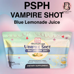 Vampire Shot Slimming Juice 15 Sachets – Blue Lemonade Cranberry & Cucumber Flavors