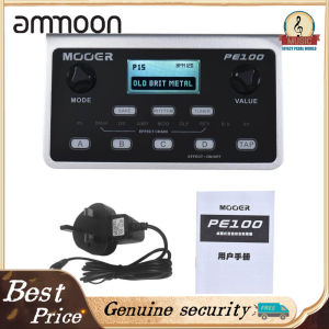 MOOER PE100 Portable Multi-effects Processor Guitar Effect Pedal 39 Effects  US plug  black