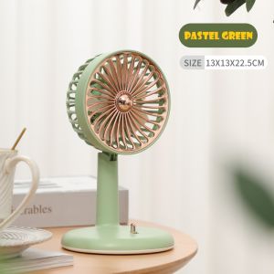 Quạt sạc mini để bàn cầm tay Vintage