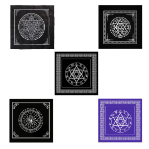 Square Non-woven Tarot Altar Cloth Board Game Astrology for Oracle Pad Table Cover Mat Divination Tablecl
