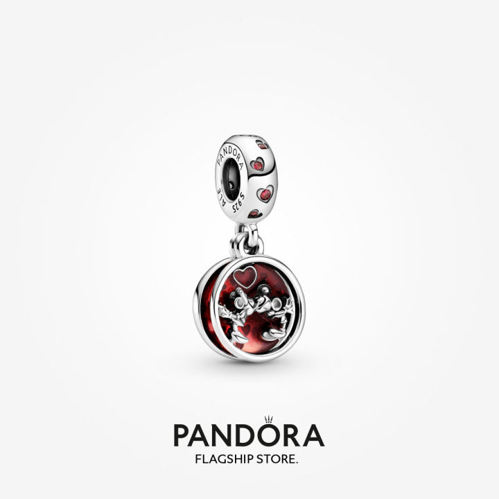 Pandora x Disney Mickey Mouse & Minnie Mouse Love and Kisses Dangle ...