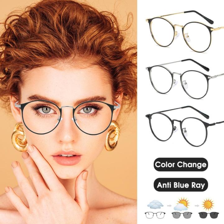 Anti Radiation Eyeglass Anti Blue Light Eyewear Retro Flat with Women ...