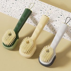 2 In 1 Soap Dispenser Household Shoes Brush Multifunctional Liquid Shoe Brush Alat Cuci Kasut