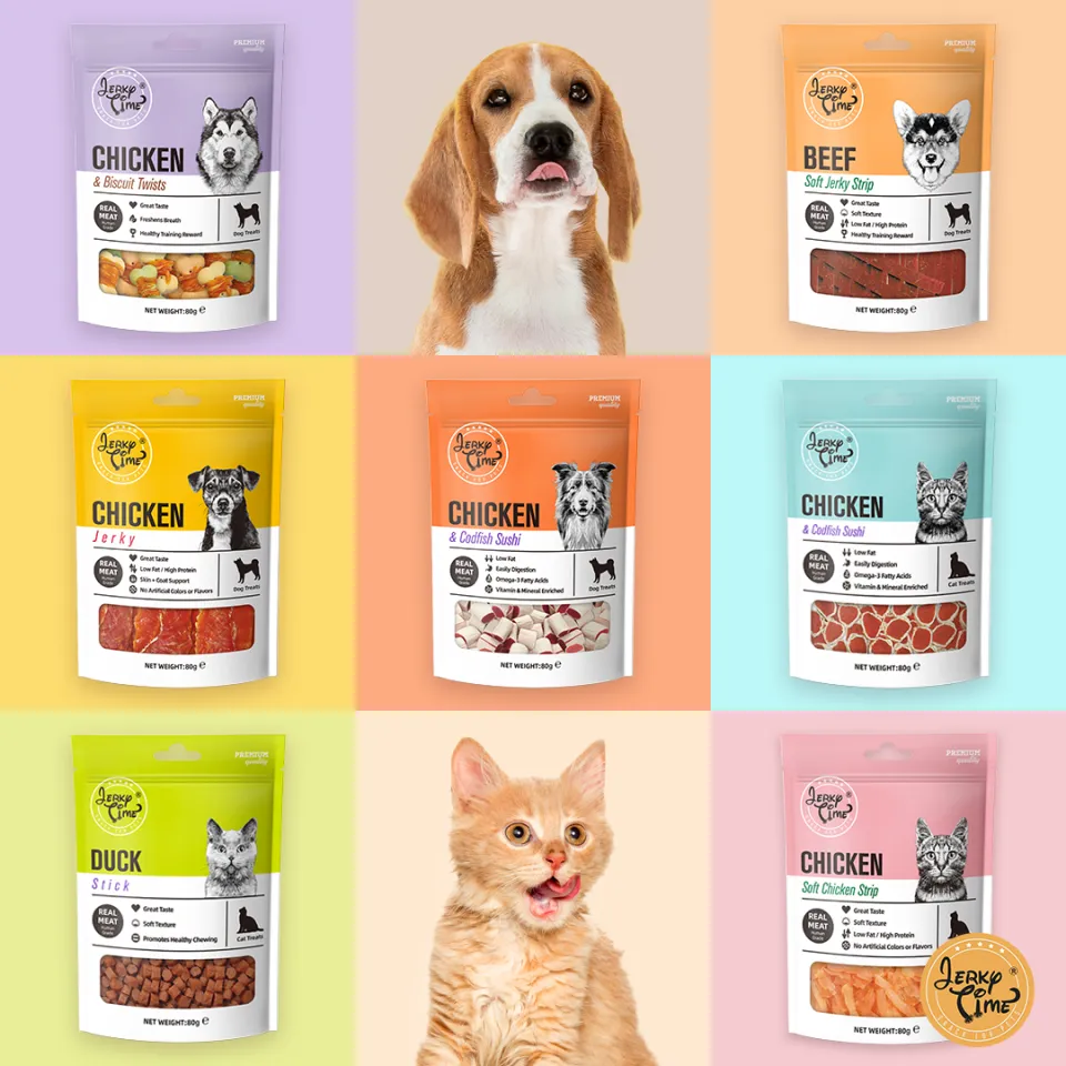 Jerky Time Duck Flavored Dog Treats with Real Meat 80g Lazada PH