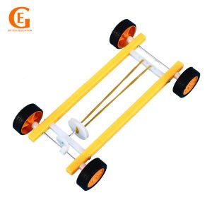GIFTED EDUCATION Rubber Band Pull Back Car Vehicle DIY Materials Kit Science Experiment Educational Toy Gift