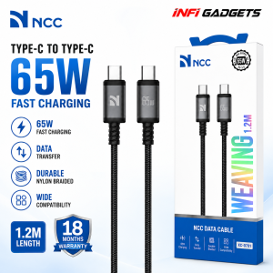 [18 Months Warranty] NCC Original Fast Charging Data Cable USB-A Type-C Lightning 36W 65W 1M/1.2M