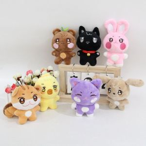 10CM Kpop Pop-up Store Búp Bê Móc Khóa Hoạt Hình Dễ Thương Sang Trọng Mặt Dây Chuyền Hongjoong Seonghwa Yunho Yeosang San Ming Wooyoung Jongho Người Hâm Mộ Quà Tặng