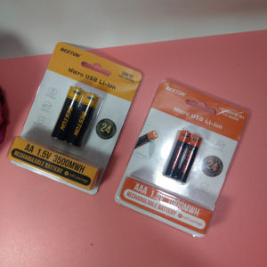 Bộ 2 Pin sạc Micro usb Li-on 2A - 3A - T0301