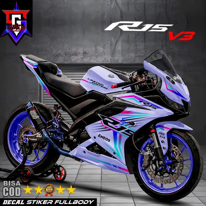 Decal R15 V3 Stiker Decal Motor R15 V3 Sticker Yamaha R15 V3 Fullbody ...