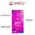 Cacao Culture - Auro Chocolate - 64% Dark Chocolate with Cacao Nibs Bar - 60g - Vegan. 
