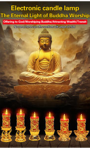 Eternal Light Electronic Candle Holder for Buddha Swinging