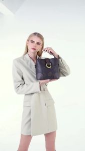 【High-End Mumu】M522 R Quality Leather Women Shoulder Sling Bucket Bag Wide Strap R Bags