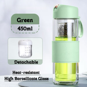 Homeflex Magic Ball Magnetic Bullet Tea Cup Tritan Water Cup Plastic Water Bottle Large Capacity Sports Water Cup Magnetic Bubble Tea Cup with Tea Water Separation Magic Ball Portable Fitness Sports High Temperature