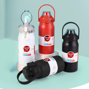 316 สแตนเลส กระบอก น้ำเก็บอุณหภูมิ 1.0-1.8L ขวดน้ำ กระติน้ำร้อนพกพา เย็นพร้อม 100%