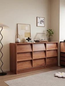 Bucket Cabinet Solid Wood Drawer Cabinet Bedroom Storage Cabinet Wall Mounted Storage Cabinet Living Room Storage Cabine