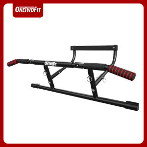 OneTwoFit Pull-up bar for door frames | Fitness bar for home | no screws required | Thick indoor heavy duty pole