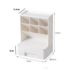 Zeekea Detachable Pencil Holder with Drawer Desk Organizer Makeup Marker Pencil Storage