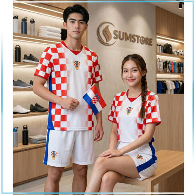 Áo Bóng Đá Đội Tuyển Croatia Sân Nhà 26 - Áo Thể Thao Thun Lạnh Mát Mẻ