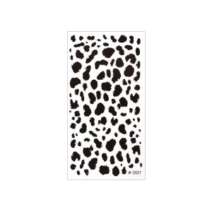 TEWUB Water Transfer Leopard Print Tattoo Stickers Instant Fake Makeup Stickers Multicolor Colorful Disposable Tattoo Neck Shoulder Arm