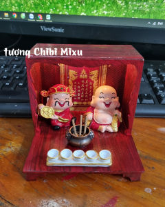 (Chọn mẫu) Bàn thờ Thần Tài Thổ Địa mini tặng 10 nhang