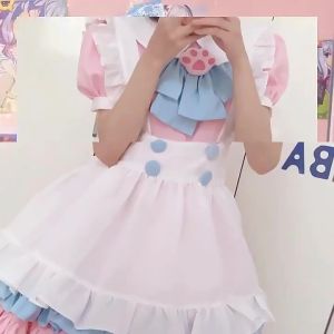 cosplay Cô Gái Mềm Mại Nhật Bản Váy Hầu Gái Thuần Khiết Và Đáng Yêu Màu Hồng Người Giúp Việc Đồng Phục Bộ Đóng Vai