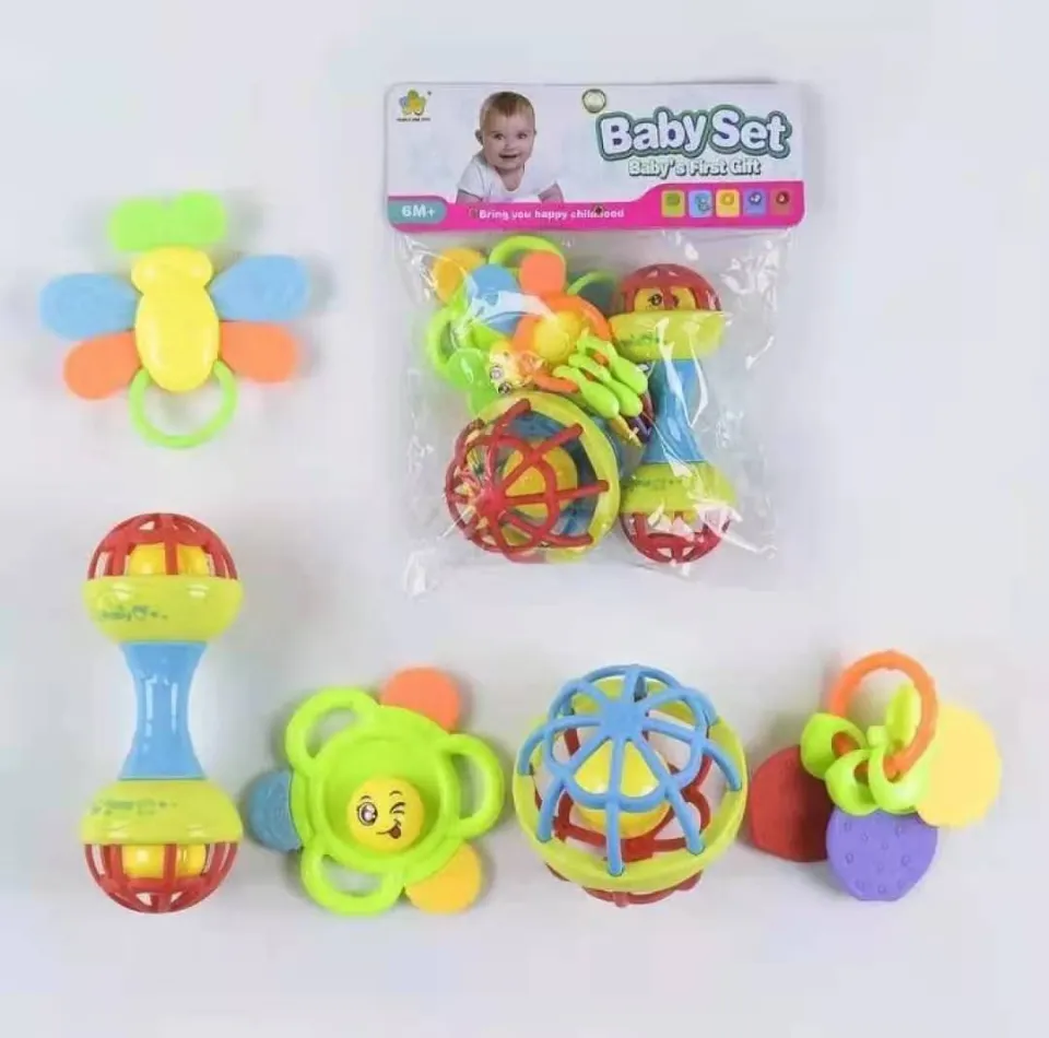 Rattle toy baby rattle baby soft rubber small bell hand bell 0-3