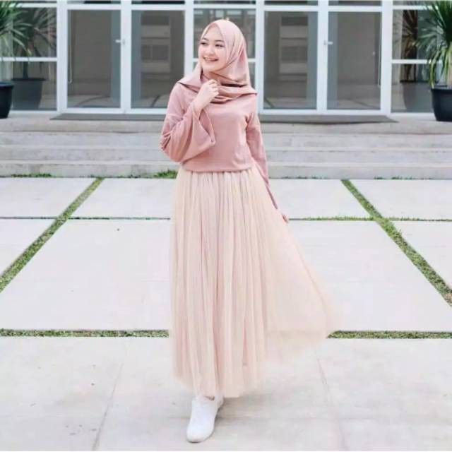 1KG isi 5pcs) TUTU MAXI SKIRT ROK TUTU Premium Rok Tutu Ankle