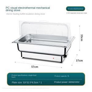 electric buffet food warmer chafing dish for catering adjustable temperature