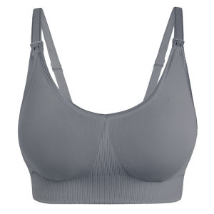 Pregnant Women The Bralette Front Buckle Plus Size Nursing Bra Detachable Shoulder Strap Chest Pad Polytenize Bra