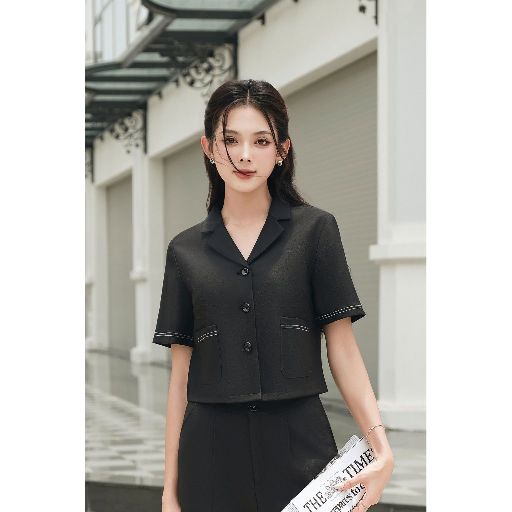 Áo Sơ Mi Croptop Công Sở: Bí Quyết Cho Nữ Gi8ớii Văn Phòng Thoải Mái Và Phong Cách