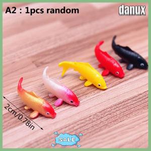danux 1pcs dollhouse จำลองขนาดเล็ก KOI goldfish Bowl DIY อุปกรณ์เสริมของเล่น