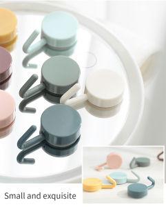 5PCS Cute hook stickers self-adhesive wall hanging hook sticky hook wall-mounted key/bag/clothes storage