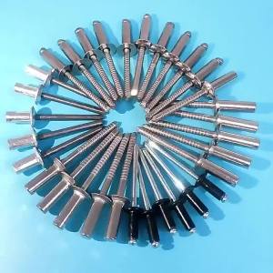 500PCS Aluminum Open End Rivet Kit with Black Head - Pop Blind Rivets for DIY Auto Repair Metal Crafts (Assorted Sizes 3/32"-1/8")