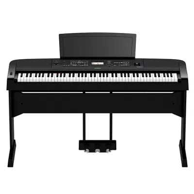Yamaha DGX-670 88 Key Digital Piano Performance Package with Microphone and Mic Stand Black (DGX670 DGX 670)