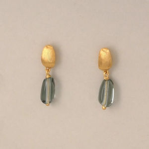 Chow Sang Sang 周生生 g* Collection 999 24K Pure Gold x Murano Glass Earrings 92500E