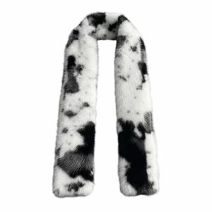 COUPLECOL Skin Friendly Winter Faux Fur Scarf Windproof Soft Texture Thick Warm Neck Warmer Elegant Shawl Wrap Cozy Fit Long Fluffy Muffler Daily Commuting