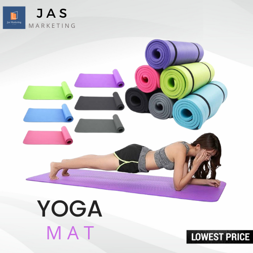 Yoga Mat with Carrying Strap yoga mat yoga mat thick rubber mat exerextra thick yoga mat floor mat for exercise exercise matting exercise mat thick exercise equipment mat yoga matt thick rubber mat fo...