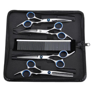 Lovinland New 6PCS/Set 6-Inch Pet Haircut Tool Dogs Grooming Hair Styling Tools with Comb Kits