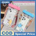 QIUWU Cute IPX8 Waterproof Floating Airbag Phone Case Swim Underwater Photography Diving Waterproof Cover Phone Bag For IPhone Xiaomi. 