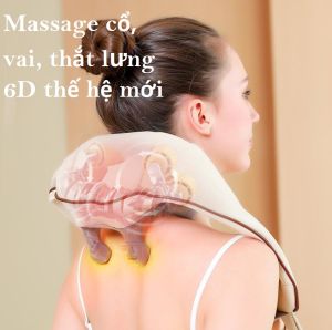 Máy Massage Cổ Vai Gáy 6D Cải Thiện Sức Khỏe Tổng Thể Dành Cho Văn Phòng-Người Cao Tuổi