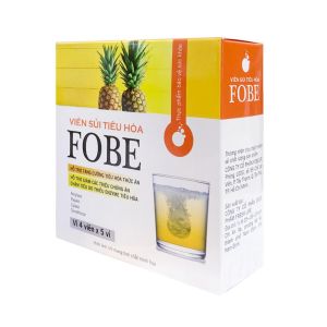 Viên Sủi Tiêu Hóa FOBE - Hỗ Trợ Tiêu Hóa Giảm Đầy Hơi Ăn Không Tiêu Chướng Bụng - Hộp 20 Viên