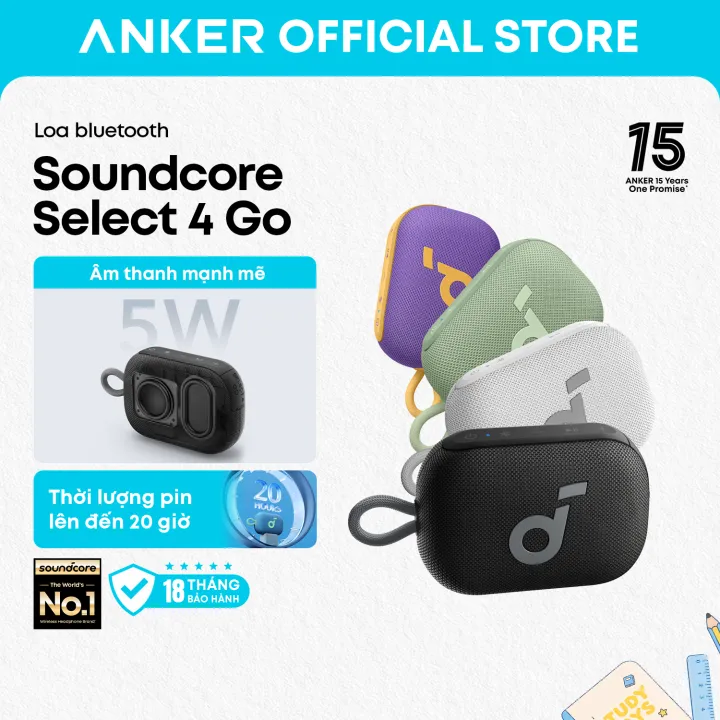 Soundcore by Anker Select 4 Go Bluetooth Speaker IPX67 Waterproof Wireless and Bluetooth Speakers 20H Playtime Bluetooth Speaker Super Bass Portable Speakers for PC, loa bluetooth mini | BigBuy360 - bigbuy360.vn Soundcore by Anker Select 4 Go Bluetooth Speaker IPX67 Waterproof Wireless and Bluetooth Speakers 20H Playtime Bluetooth Speaker Super Bass Portable Speakers for PC, loa bluetooth mini | BigBuy360 - bigbuy360.vn