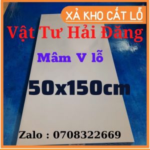 Mâm sắt v lỗ Rộng 50cm x dài 150cm (Dày 8zem-1li) Sơn tĩnh điiện